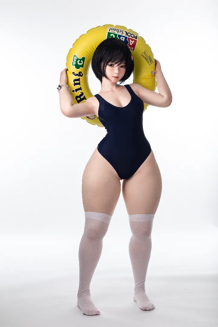 125cm (4ft1) Petite Cup Real Skin Texture Silicone Sex Doll Sana, ROS Head